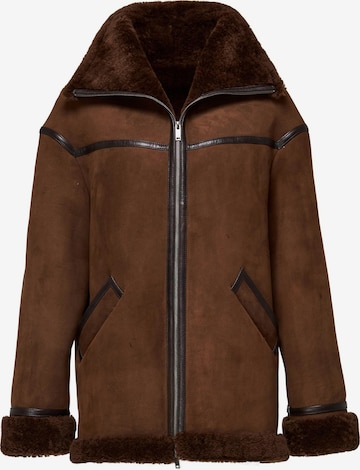 V S P Winter Coat 'Dina' in Brown: front