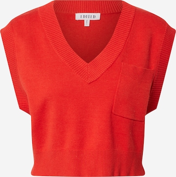 Pullover 'Poloma' di EDITED in arancione: frontale