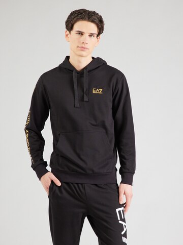 EA7 Emporio Armani Sweatshirt i svart: framsida