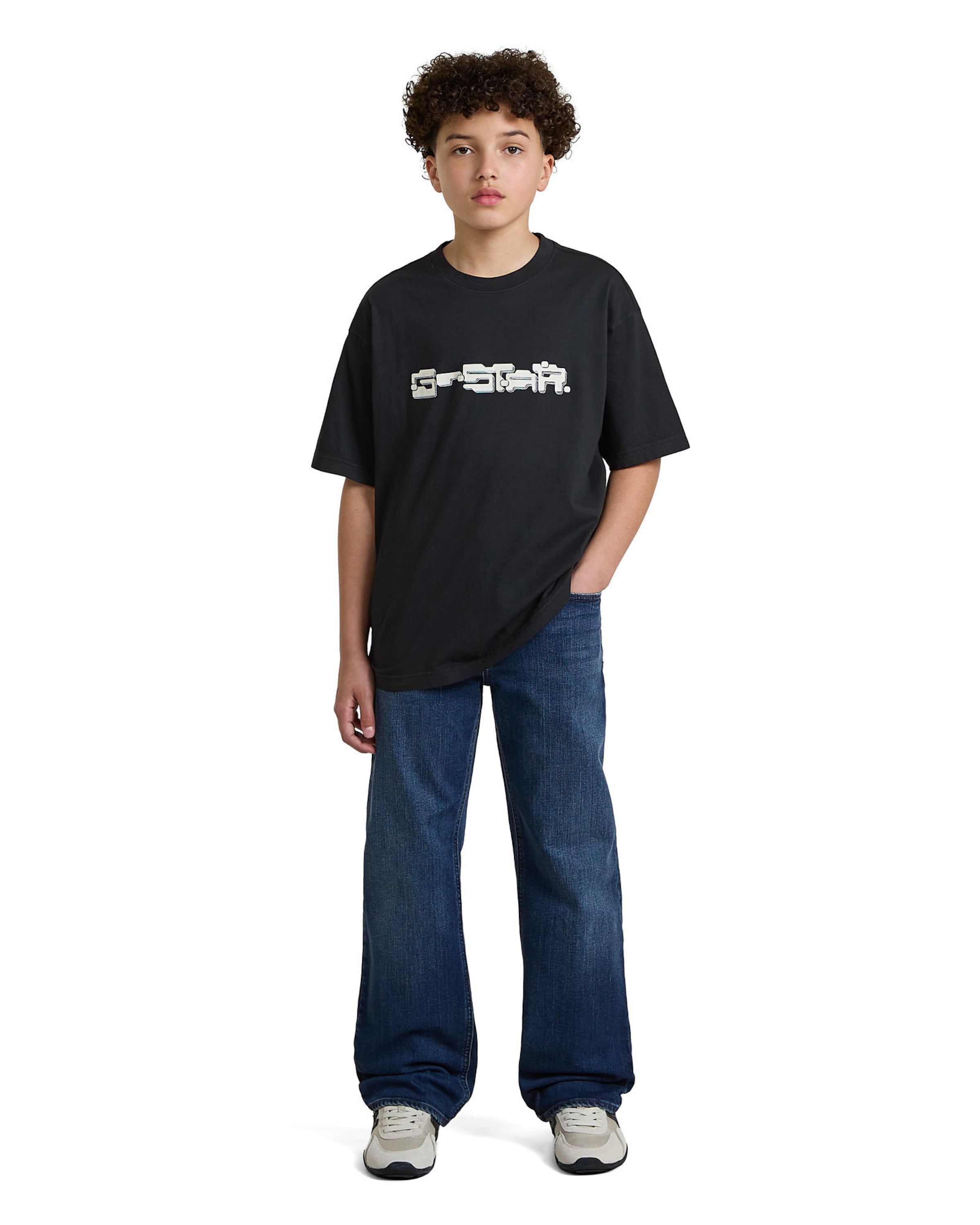 G-STAR Regular Jeans 'Boys Lenney Bootcut 2.0 Jeans' in Blauw