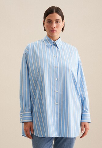 SEIDENSTICKER Blouse 'Schwarze Rose' in Blue: front