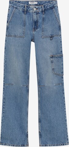 Pull&Bear Wide Leg Jeans in Blau: predná strana