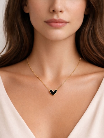 BS Schmuckdesign Necklace 'Warm Love' in Black