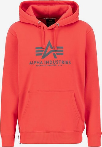 ALPHA INDUSTRIES Collegepaita 'Basic' värissä punainen: etupuoli