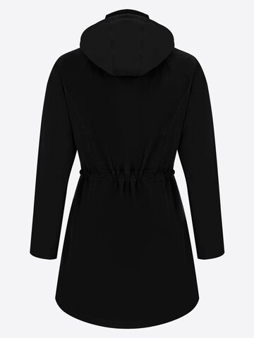 ATLASLAVA Outdoormantel 'ATLASLAVA Damen Regenjacke Lang'‌‌‌‌ in Schwarz