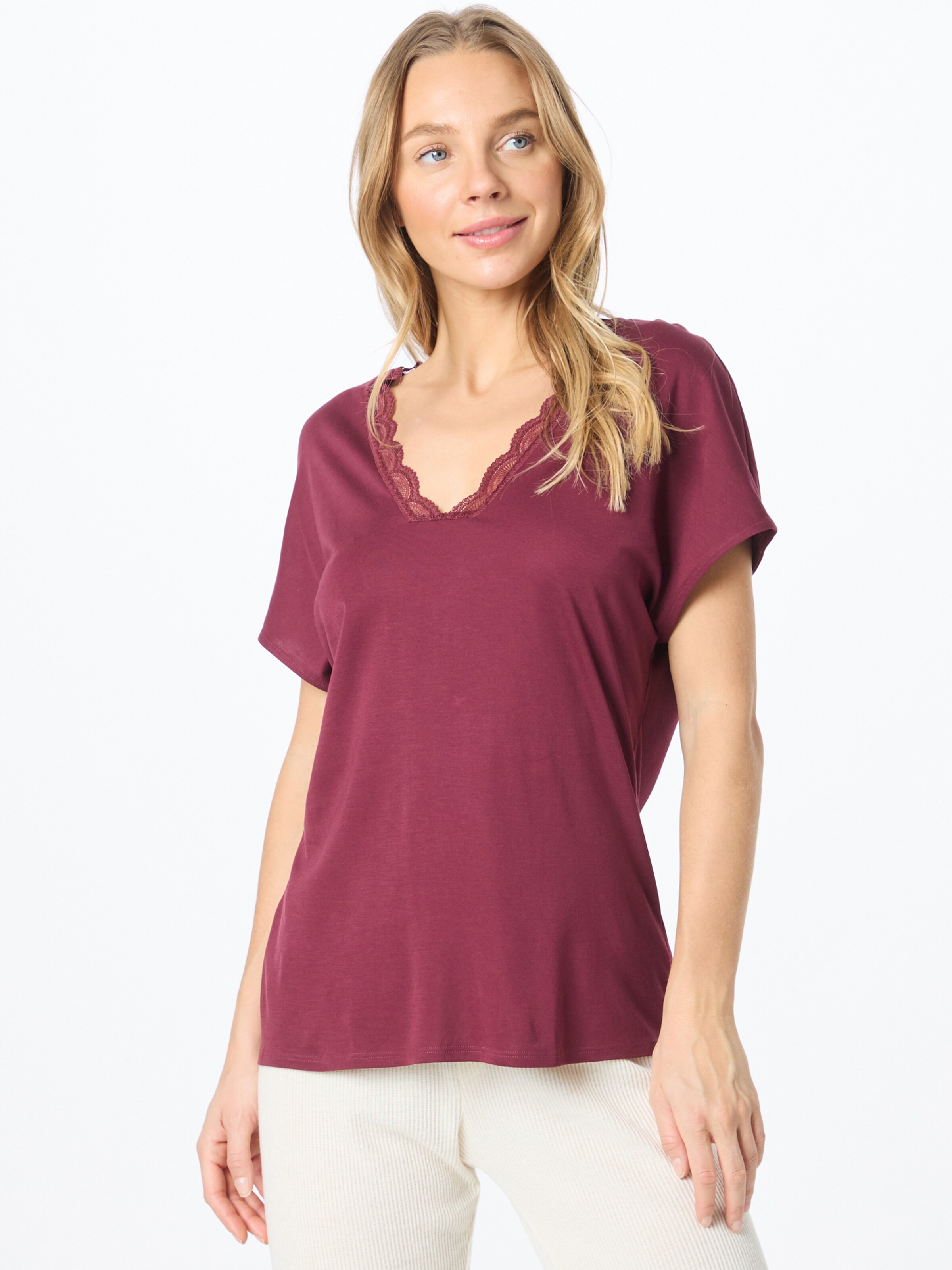 Frauen Wäsche SCHIESSER Schlafshirt in Beere - FC48725 Frauen Wäsche SCHIESSER Schlafshirt in Beere - FC48725
