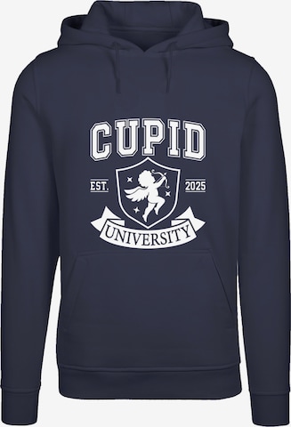 F4NT4STIC Sweatshirt 'Cupid University Valentinstag' in Blauw: voorkant