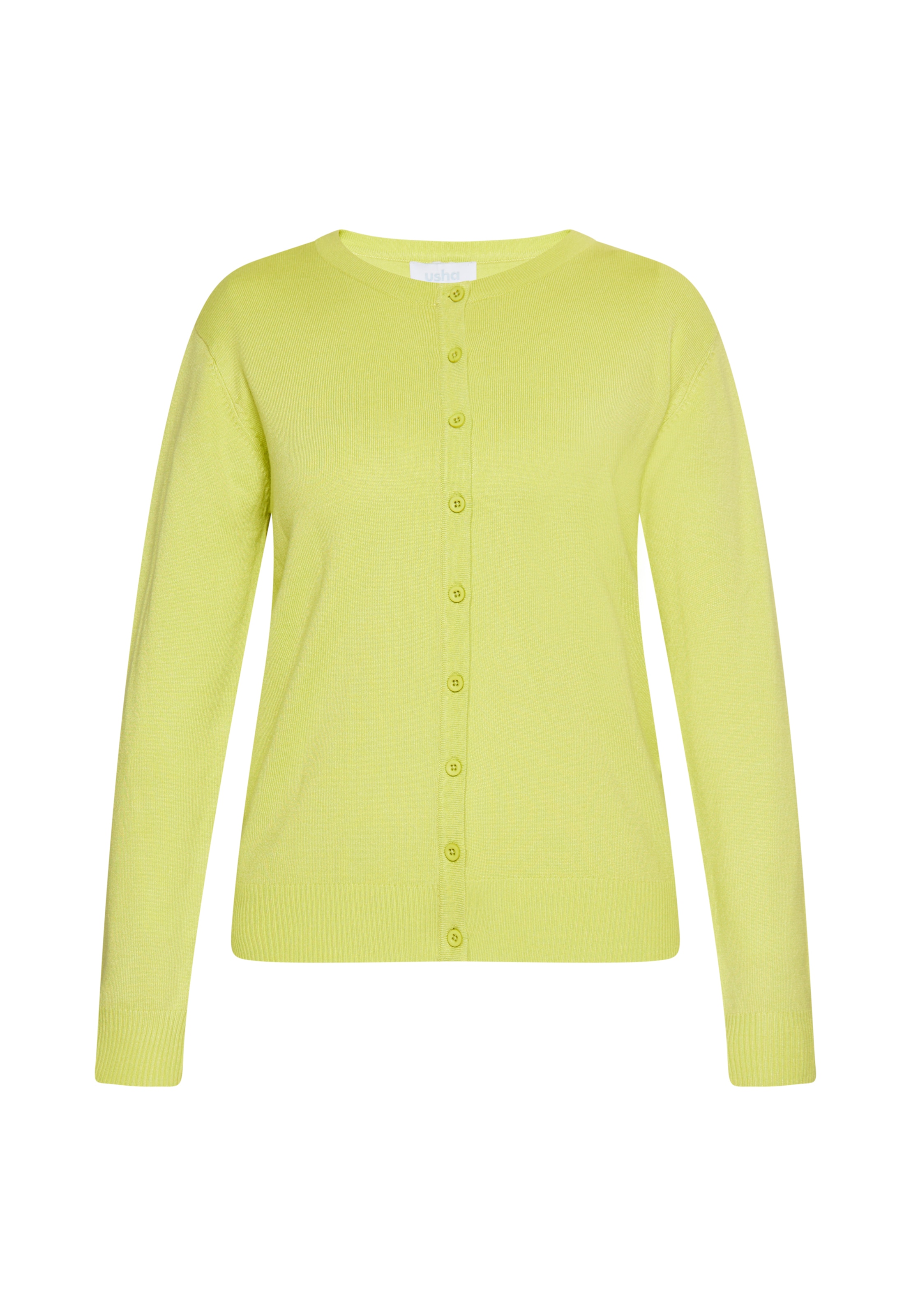 usha BLUE LABEL Вязаная кофта в Зеленый: спереди