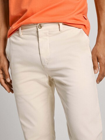 Coupe slim Pantalon chino Pepe Jeans en blanc
