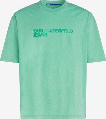 KARL LAGERFELD JEANS Tričko – zelená: přední strana
