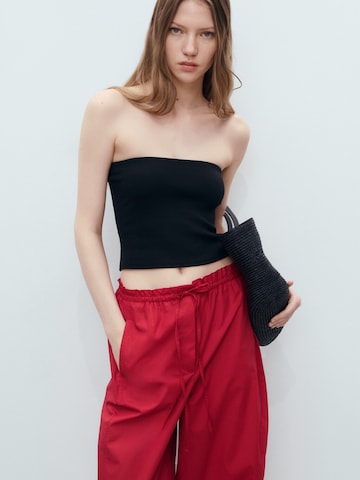 MANGO Baggy Trousers 'LUPE' in Red