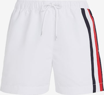 Calvin Klein Swimwear Board Shorts in White: front