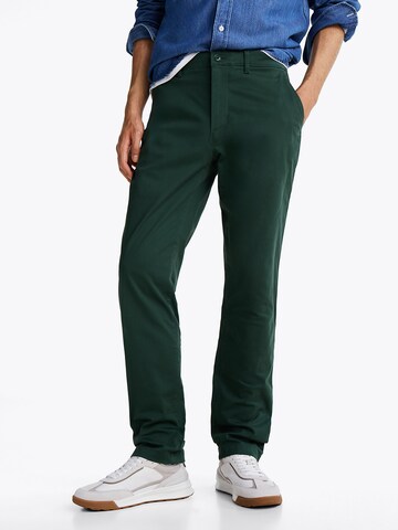 TOMMY HILFIGER Regular Chino trousers 'Denton' in Green: front