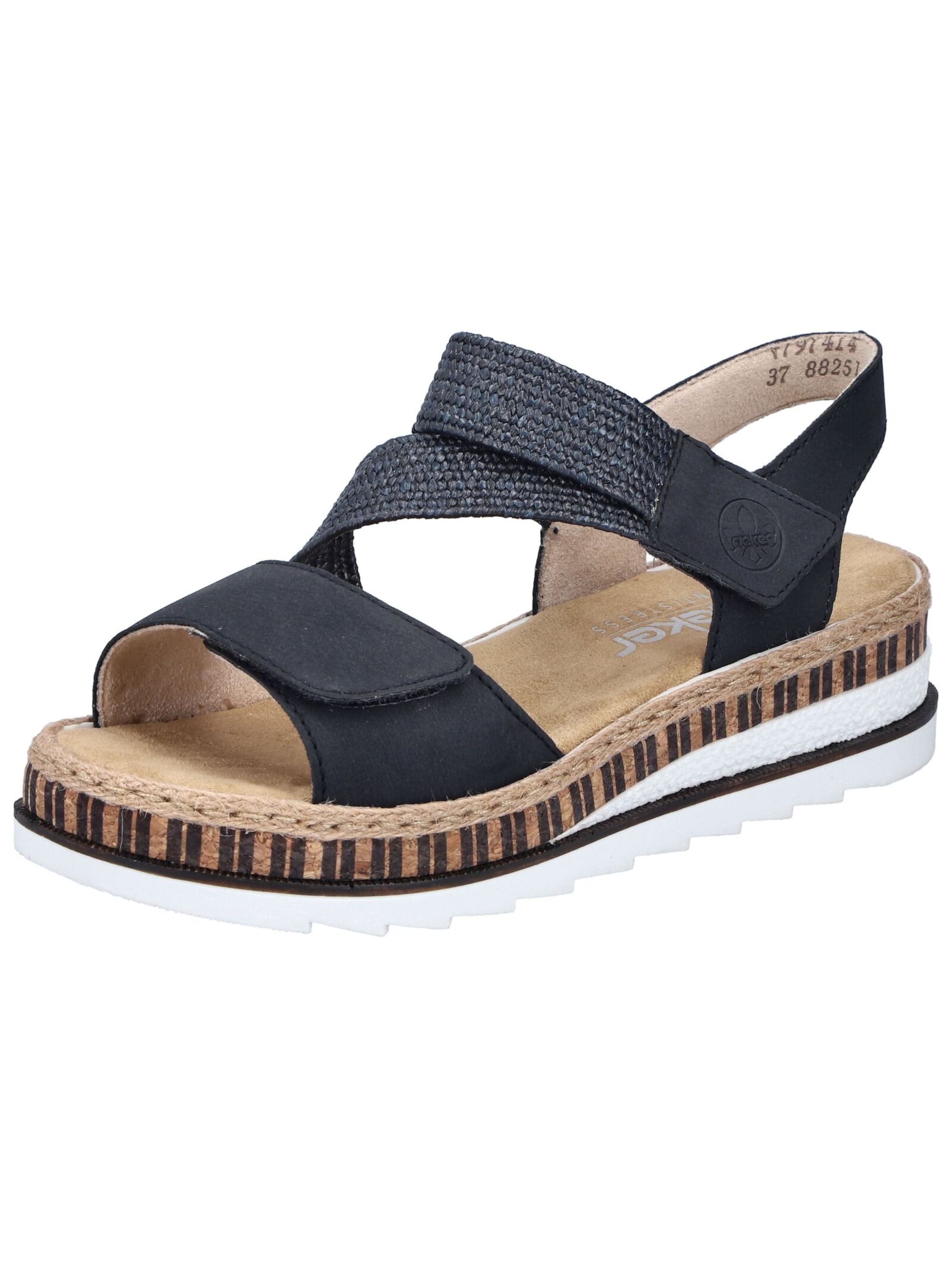 Rieker Sandaal in Zwart: voorkant