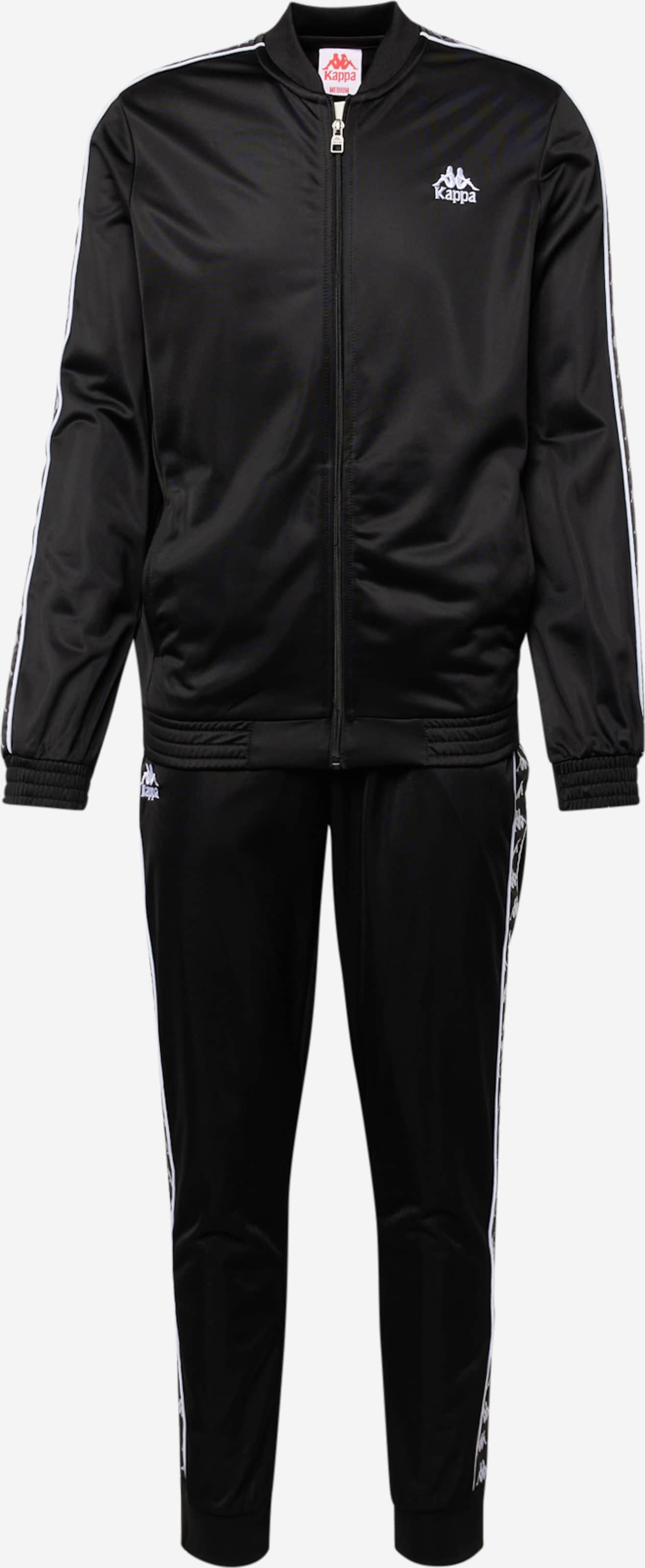 KAPPA Sports suit Tracksuit in Black ABOUT YOU