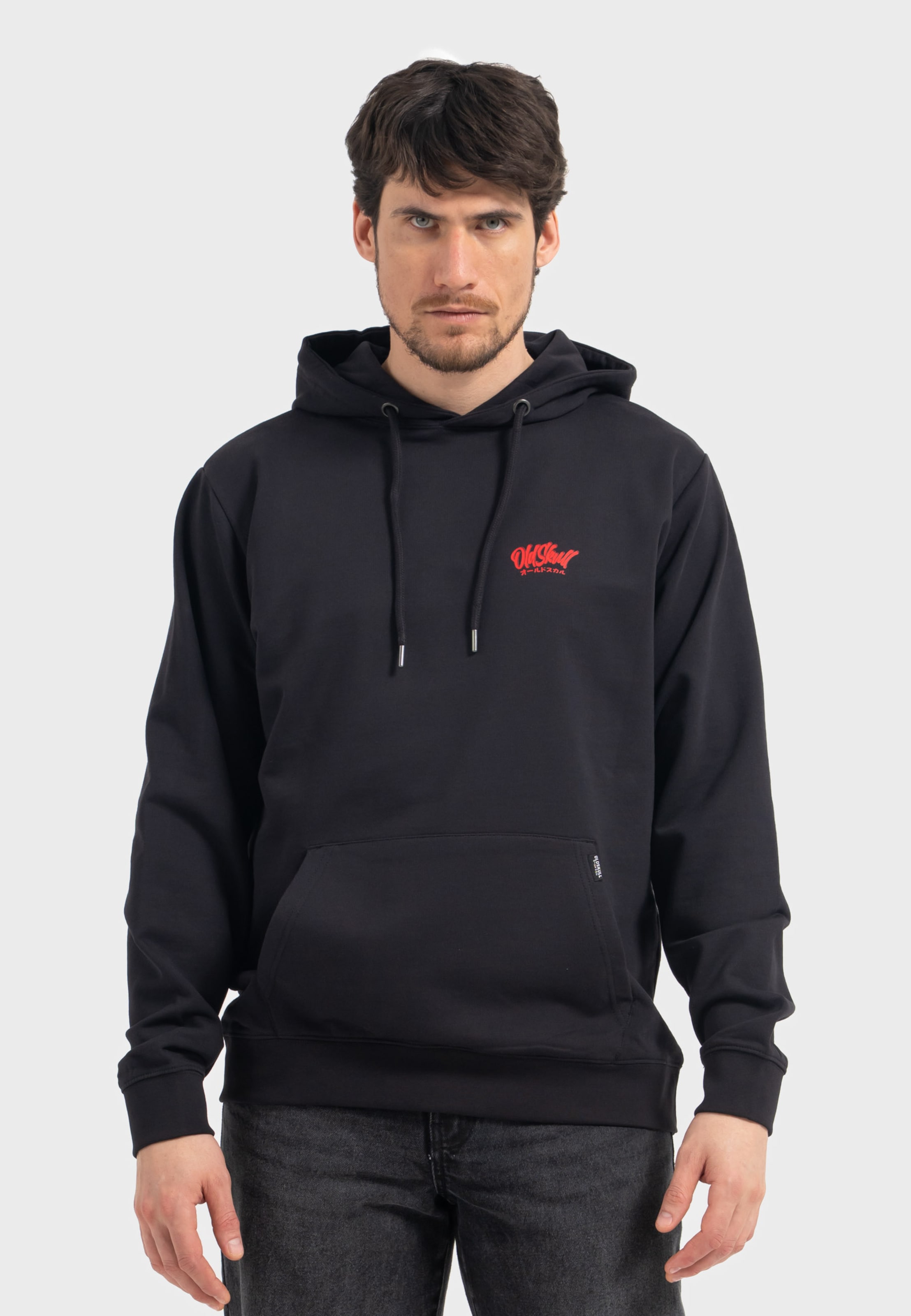 Oldskull Sweatshirt 'Wrldvibe Tentacle Spectacle' in Schwarz: Vorderseite