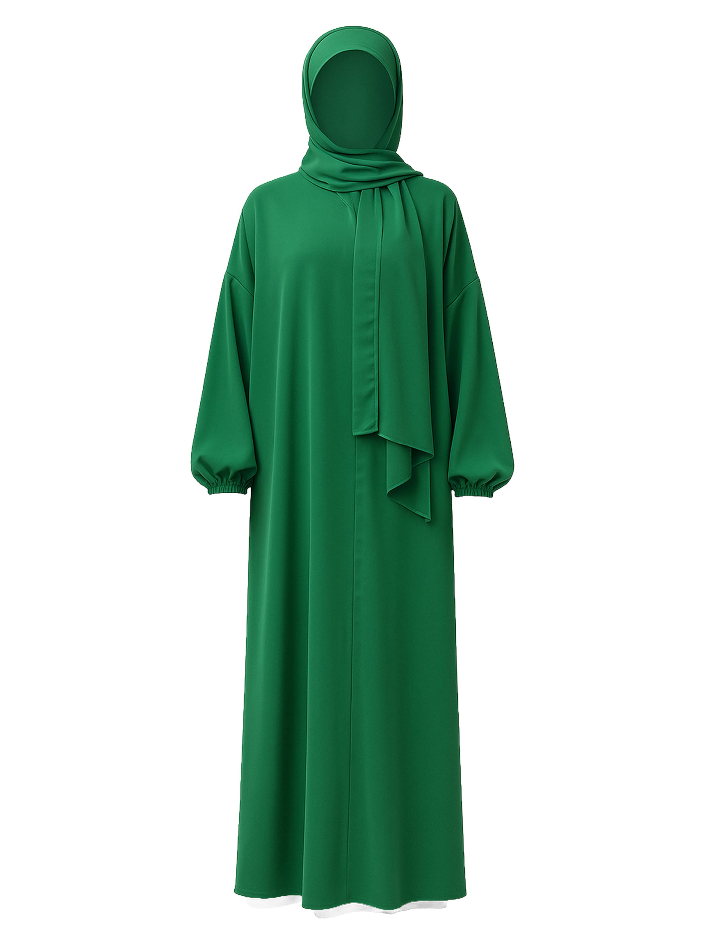 Robe Elara en vert : devant