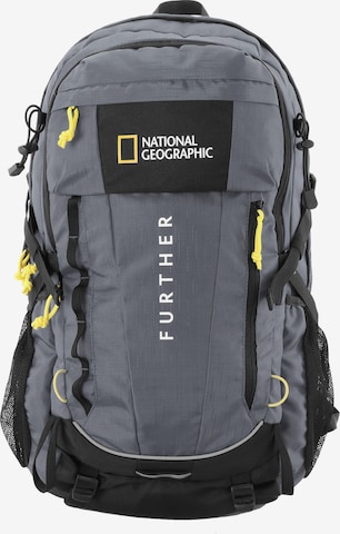 National Geographic Backpack in Grey: front