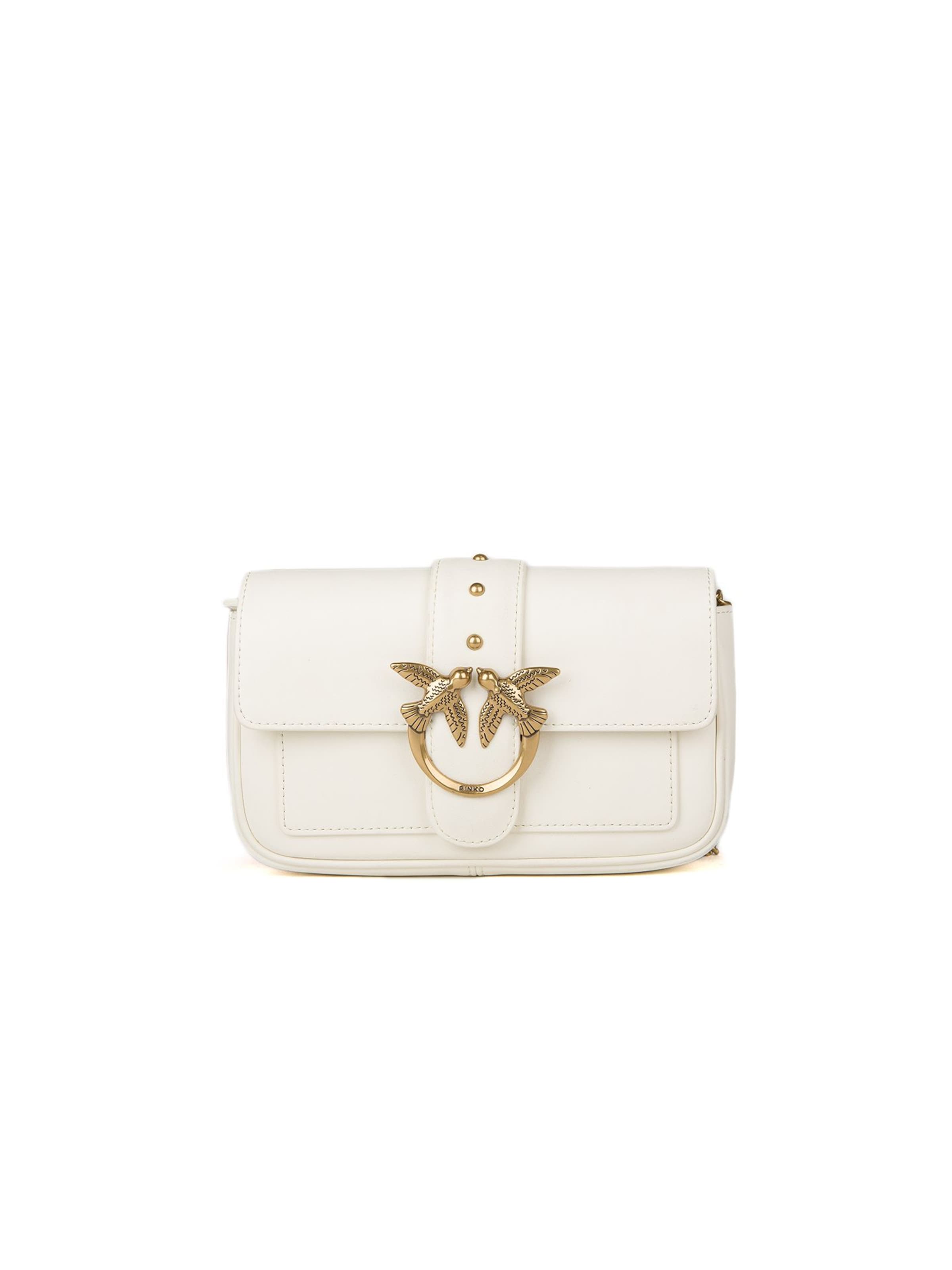 PINKO Crossbody bag 'Love One' in White: front