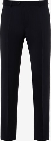 BENVENUTO Pleated Pants 'Nero' in Blue: front