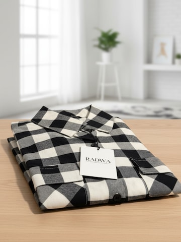 Radwa Blouse 'Radwa Women’s Plaid Flannel' in Grijs