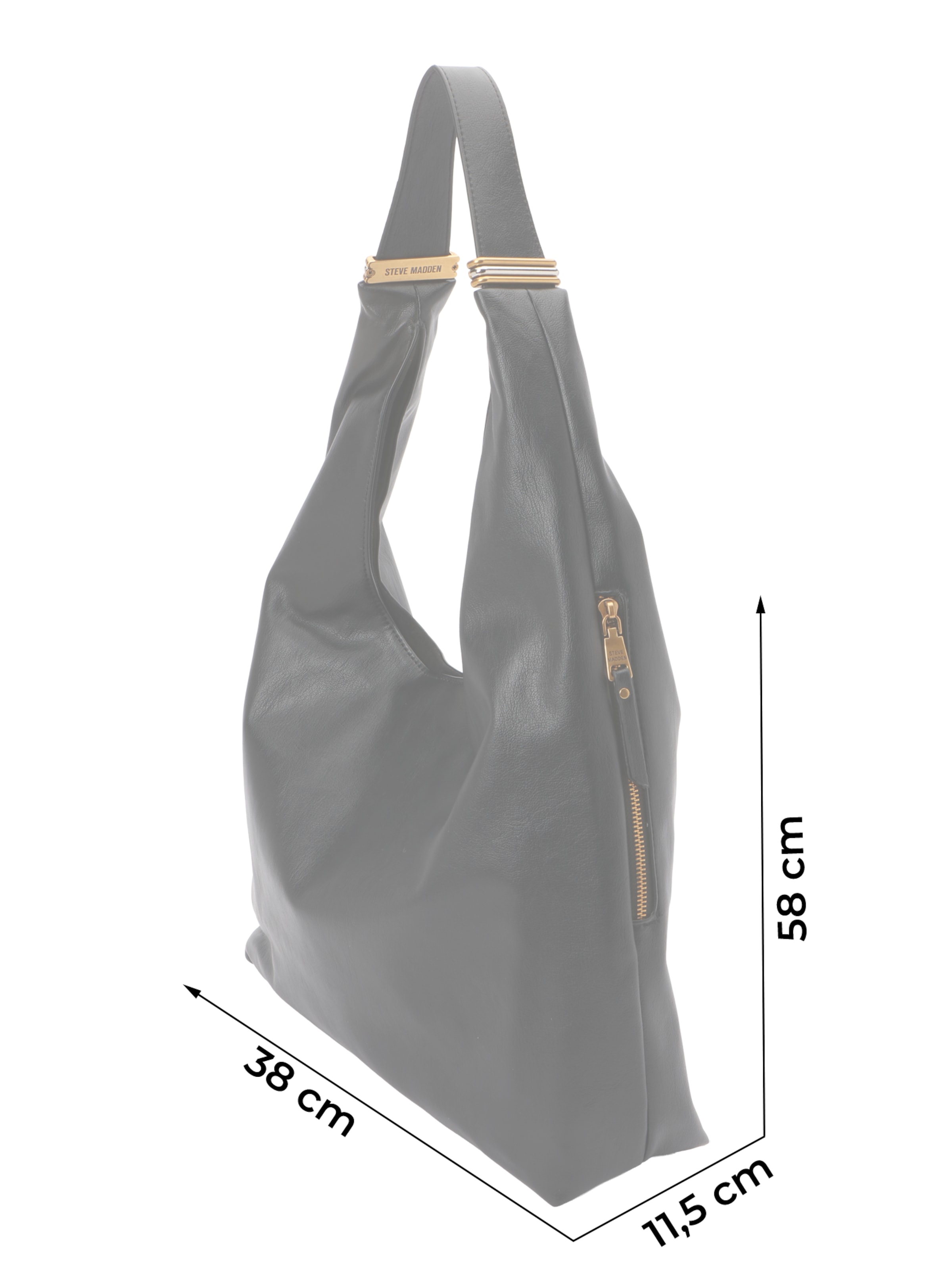 STEVE MADDENShopper torba 'Dempsy' - crna boja: prednji dio
