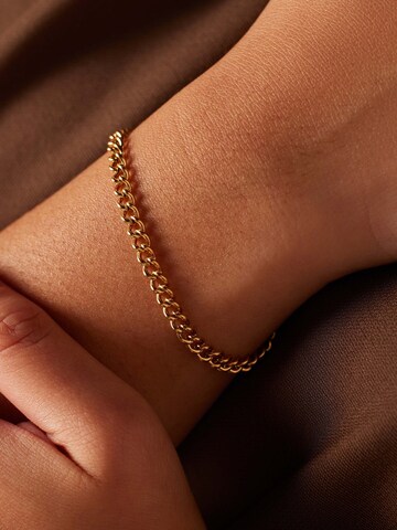 Lucardi Armband 'Masche' in Gold: Vorderseite