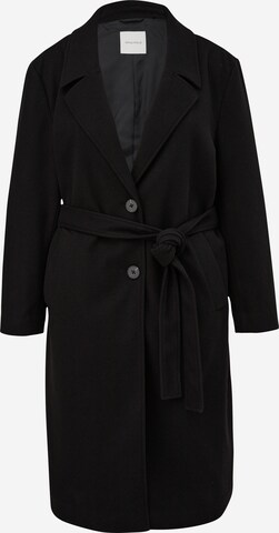 TRIANGLE Přechodný kabát – černá: přední strana