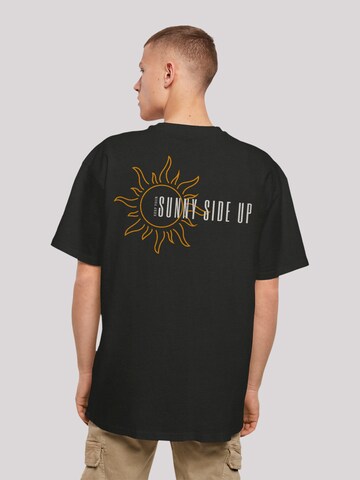 T-Shirt 'Sunny side up' F4NT4STIC en noir : devant