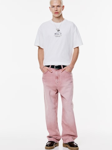 Pull&Bear T-shirt 'HONDA CIVIC' i vit