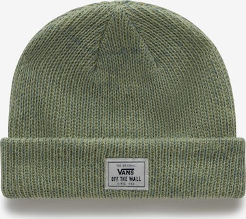 VANS - Gorros 'Bruckner Cuff' em verde: frente