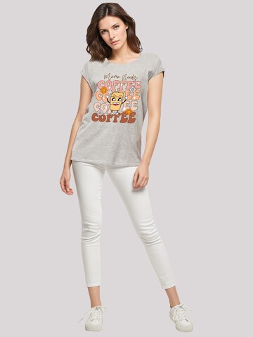T-shirt 'Mothers Day Coffee Lover Mom Caffeine Addiction Coffee Cup' F4NT4STIC en gris