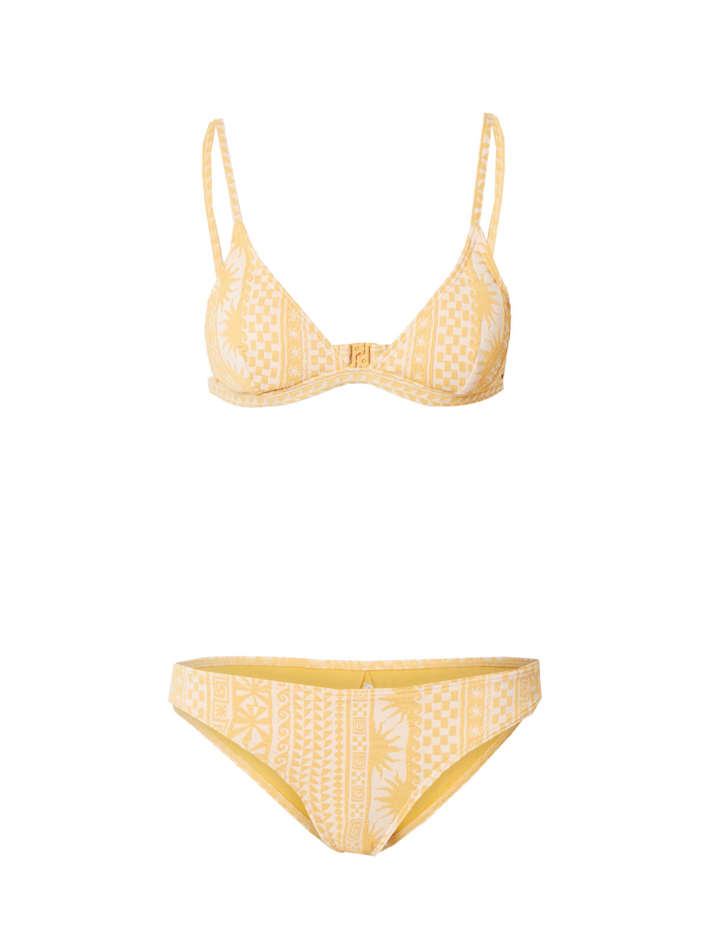 Triunghi Costum de baie două piese 'LA JOYA' de la RIP CURL pe portocaliu: față