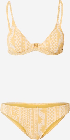 oranžinė RIP CURL Trikampė Bikinis 'LA JOYA': priekis