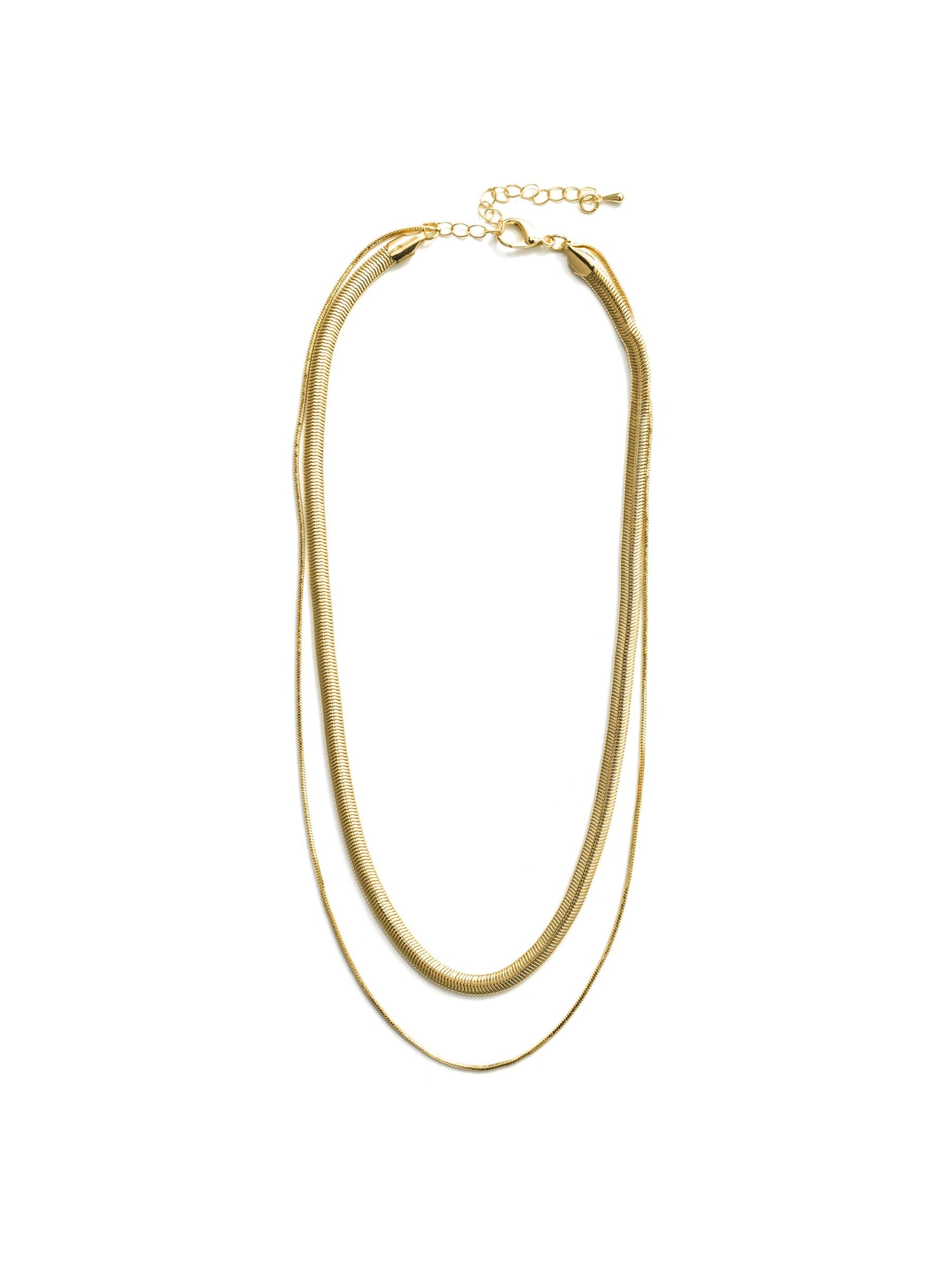 Luxenter Ketting 'Jezo' in Onesize in de kleur Goud, Productweergave