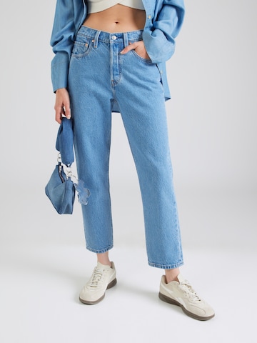 LEVI'S ® Regular Farkut '501® CROP' värissä sininen: etupuoli