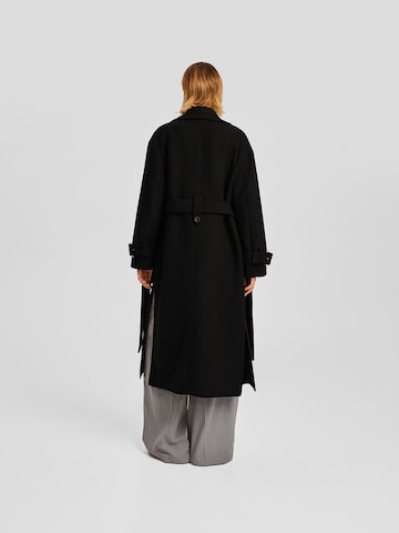 Bershka Between-seasons coat in Black