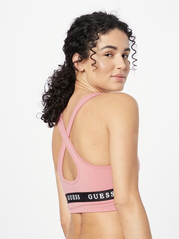 GUESS Bustier Biustonosz sportowy 'ALINE' w kolorze różowy