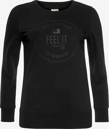 OCEAN SPORTSWEAR Sweatshirt in Black: front