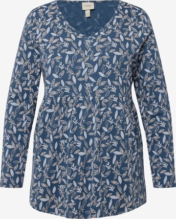 Ulla Popken Shirt in Blauw: voorkant