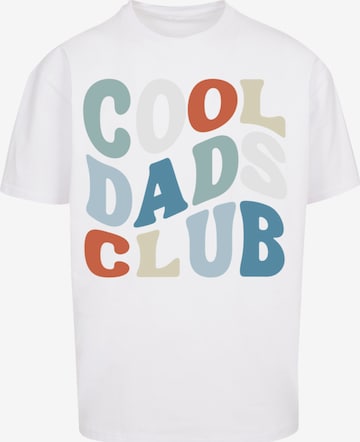 F4NT4STIC T-Shirt 'Cool Dads Club' in Weiß: Vorderseite