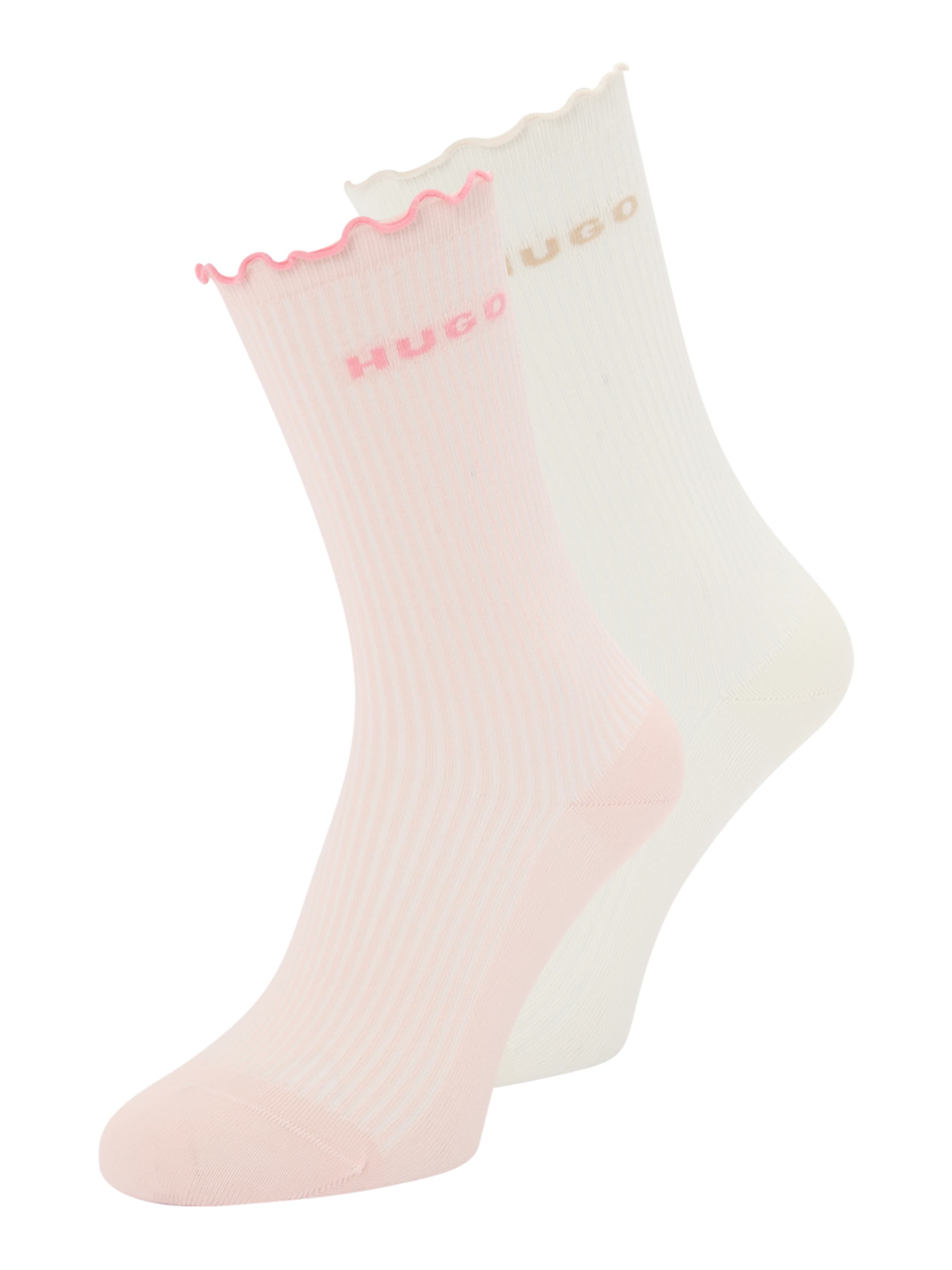 HUGO Κάλτσες σε μπεζ: μπροστά