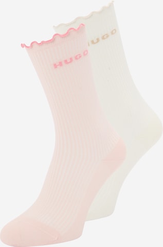 HUGO Nogavice | bež barva: sprednja stran