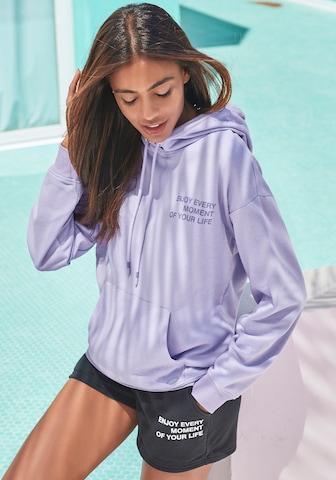 BUFFALO Sweatshirt in Purple: front