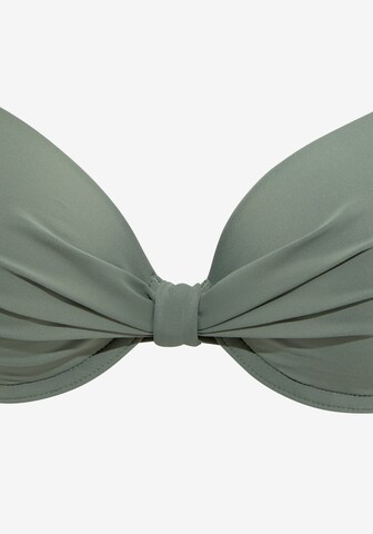 Push-up Top per bikini 'Spain' di s.Oliver in verde