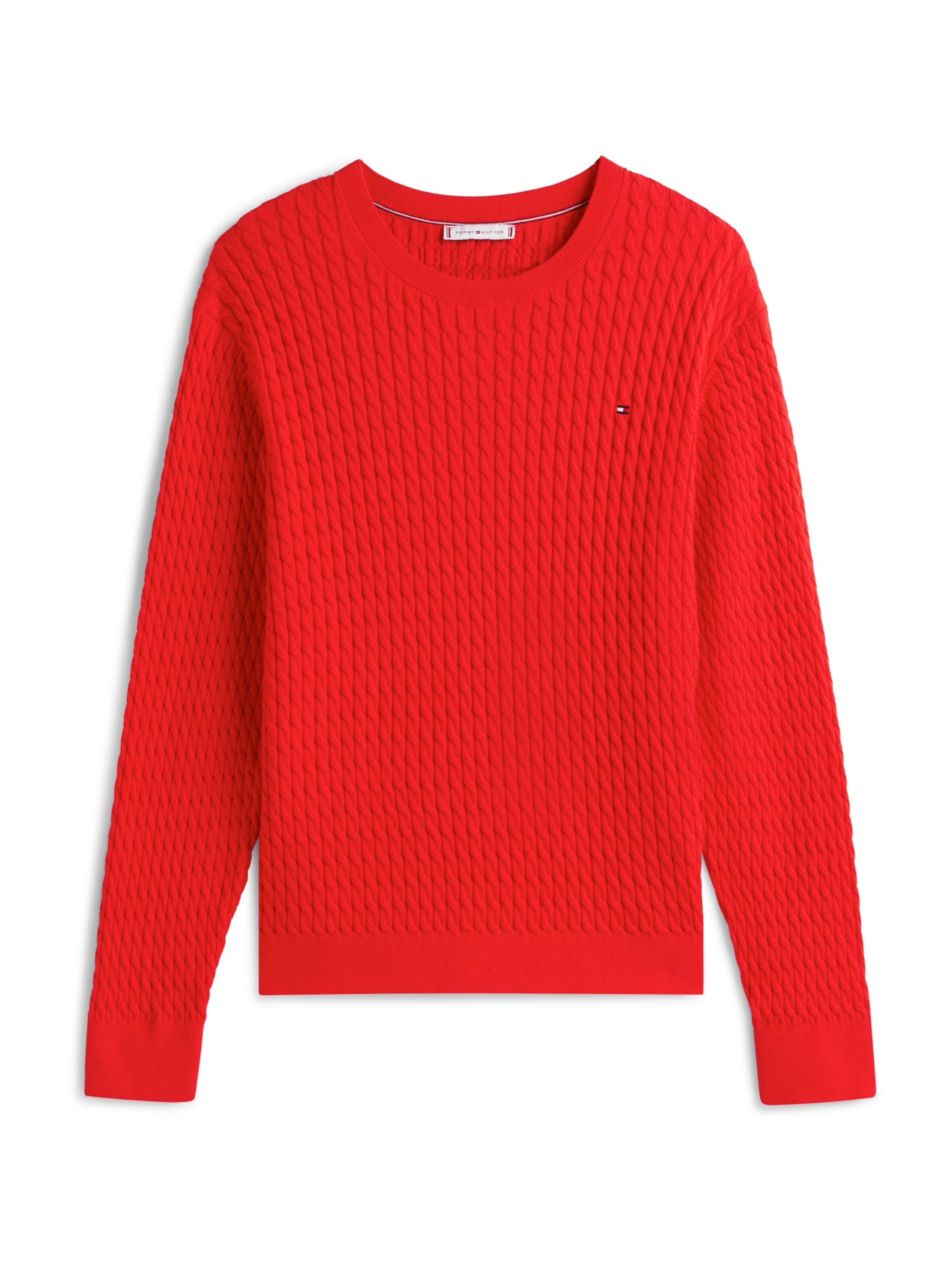 Tommy Hilfiger Curve Pulover | rdeča barva: sprednja stran