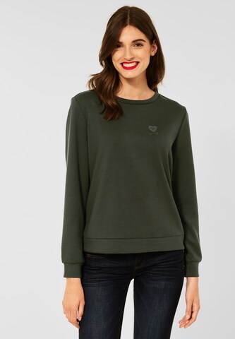 STREET ONE Sweatshirt in Green: front