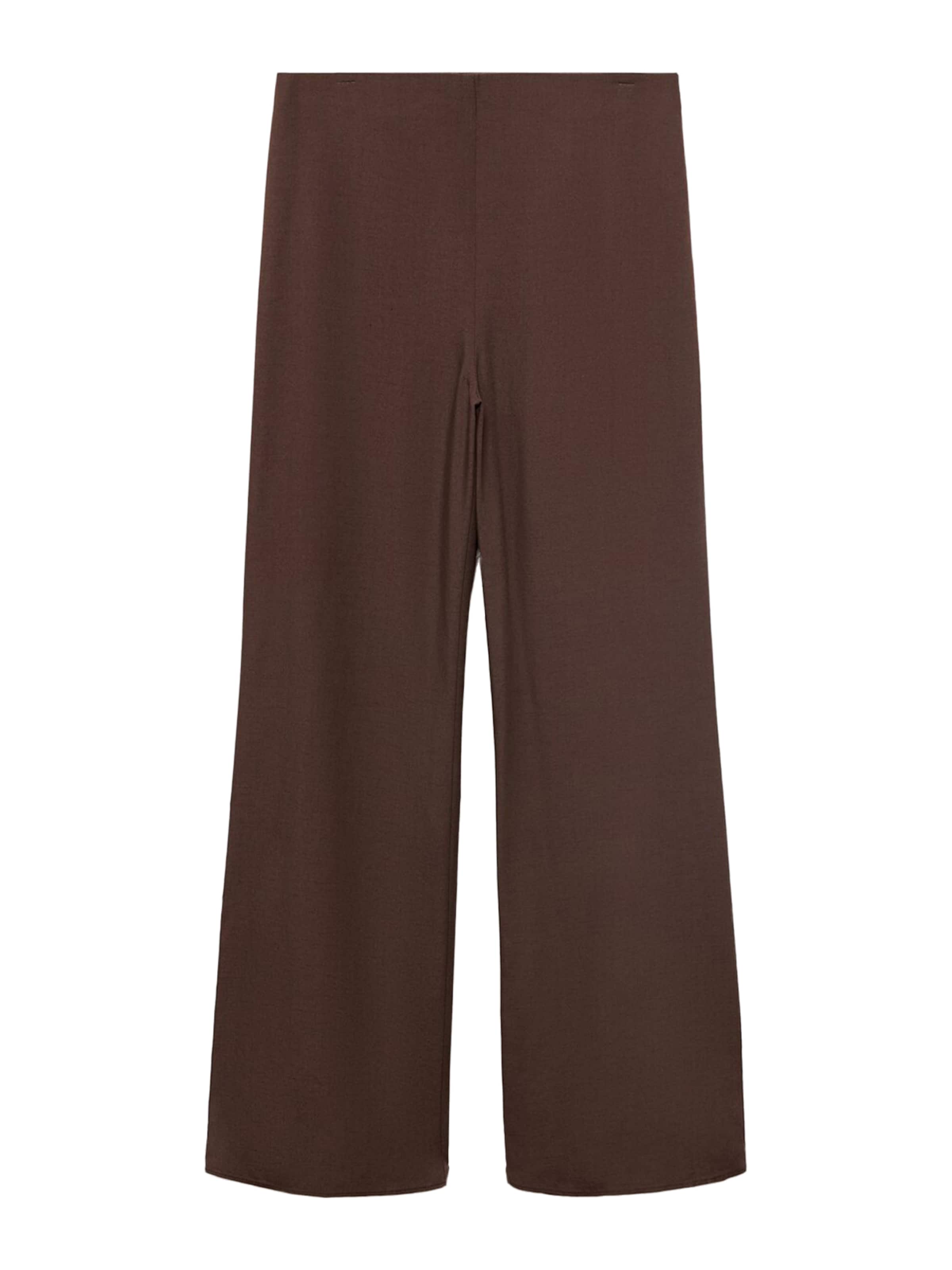 MANGO Flared Byxa 'Nina-H' i brun: framsida