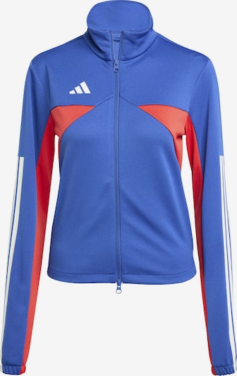 Džemperis treniruotėms 'TIRO' iš ADIDAS SPORTSWEAR, spalva – mėlyna / raudona / balta, Prekių apžvalga