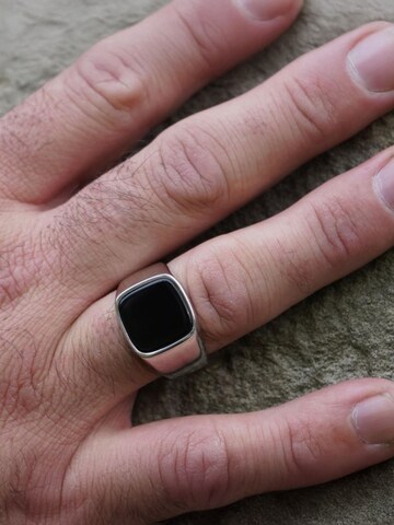 Tony Fein Ring 'Siegel Onyx Black' in Silver